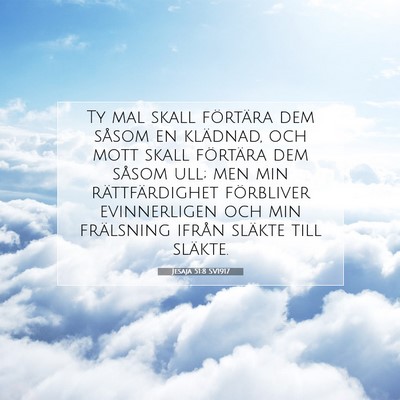 Jesaja 51:8 SV1917 Bild av bibelvers