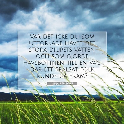 Jesaja 51:10 SV1917 Bild av bibelvers