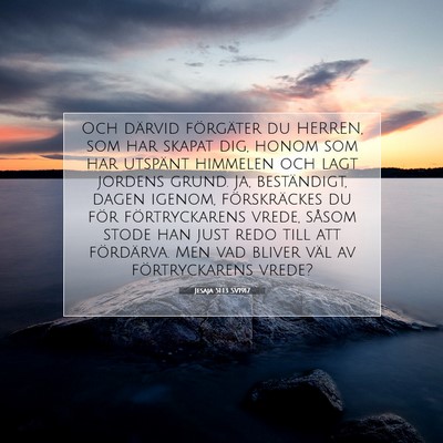 Jesaja 51:13 SV1917 Bild av bibelvers