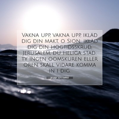 Jesaja 52:1 SV1917 Bild av bibelvers