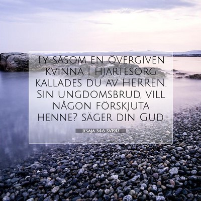 Jesaja 54:6 SV1917 Bild av bibelvers