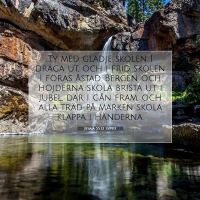 Jesaja 55:12 SV1917 Bild av bibelvers