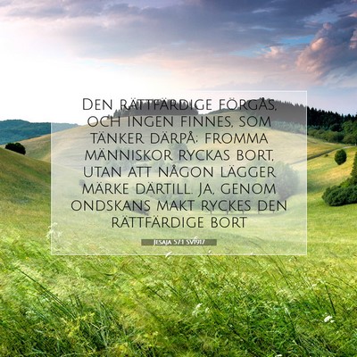 Jesaja 57:1 SV1917 Bild av bibelvers