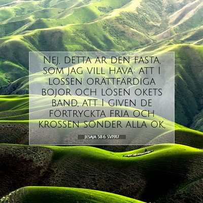Jesaja 58:6 SV1917 Bild av bibelvers