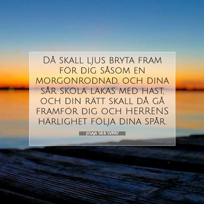 Jesaja 58:8 SV1917 Bild av bibelvers