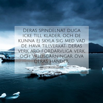 Jesaja 59:6 Bibelvers Förklarad