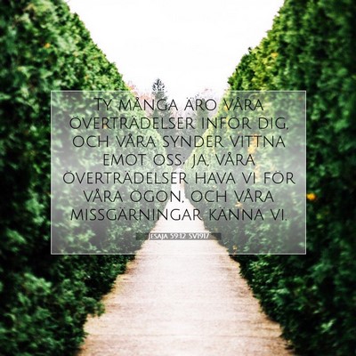 Jesaja 59:12 SV1917 Bild av bibelvers