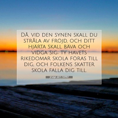 Jesaja 60:5 SV1917 Bild av bibelvers