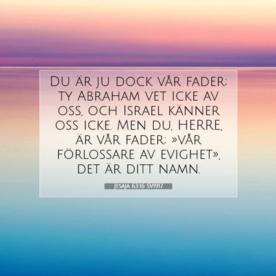 Jesaja 63:16 SV1917 Bild av bibelvers