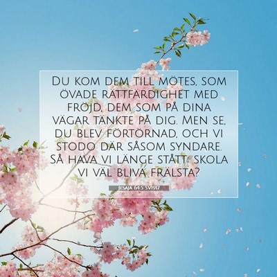 Jesaja 64:5 SV1917 Bild av bibelvers