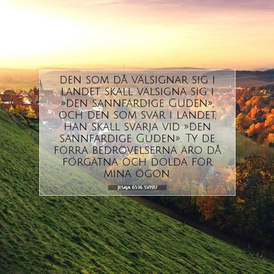 Jesaja 65:16 Bibelvers Förklarad