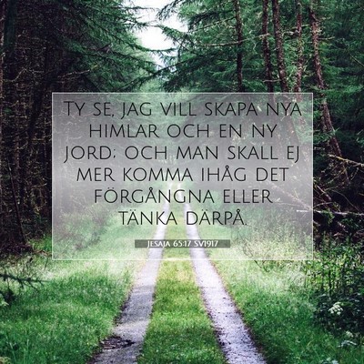 Jesaja 65:17 SV1917 Bild av bibelvers