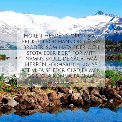 Jesaja 66:5 SV1917 Bild av bibelvers
