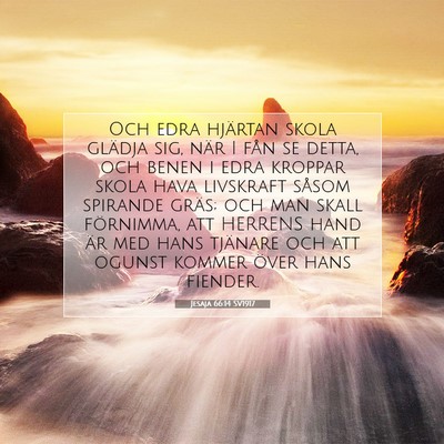 Jesaja 66:14 SV1917 Bild av bibelvers