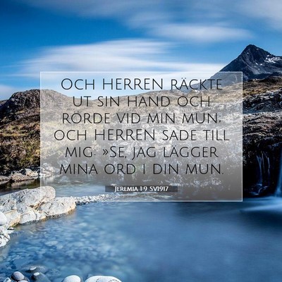 Jeremia 1:9 Bibelvers Förklarad
