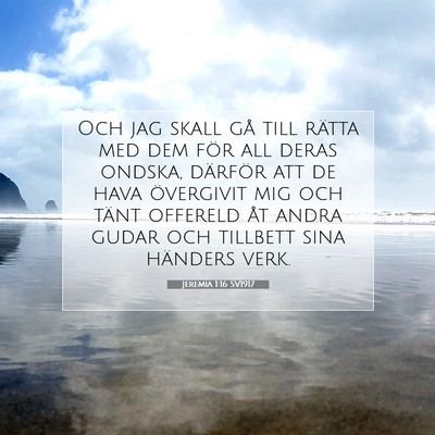 Jeremia 1:16 Bibelvers Förklarad