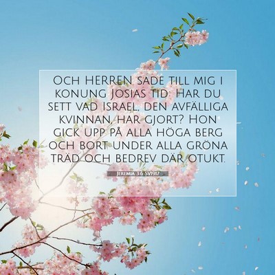Jeremia 3:6 Bibelvers Förklarad