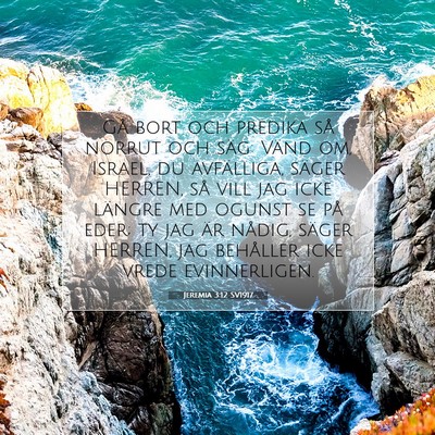 Jeremia 3:12 SV1917 Bild av bibelvers