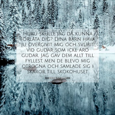 Jeremia 5:7 SV1917 Bild av bibelvers