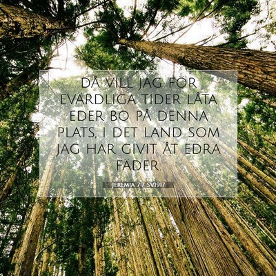 Jeremia 7:7 Bibelvers Förklarad