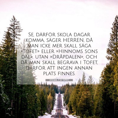 Jeremia 7:32 Bibelvers Förklarad