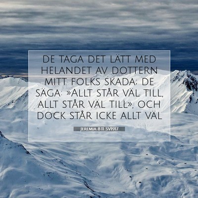 Jeremia 8:11 Bibelvers Förklarad