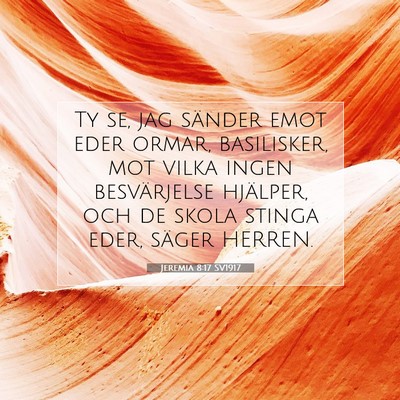 Jeremia 8:17 Bibelvers Förklarad