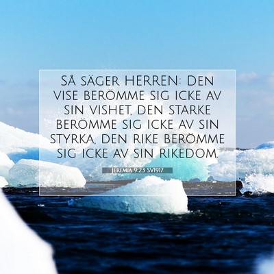 Jeremia 9:23 SV1917 Bild av bibelvers