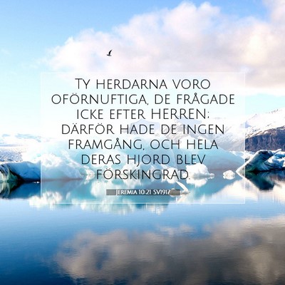 Jeremia 10:21 Bibelvers Förklarad