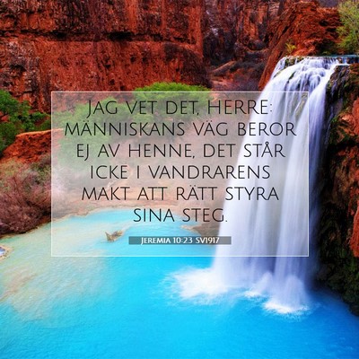 Jeremia 10:23 SV1917 Bild av bibelvers