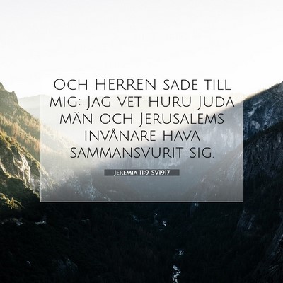 Jeremia 11:9 Bibelvers Förklarad
