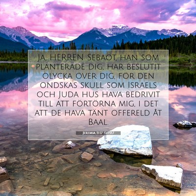 Jeremia 11:17 SV1917 Bild av bibelvers