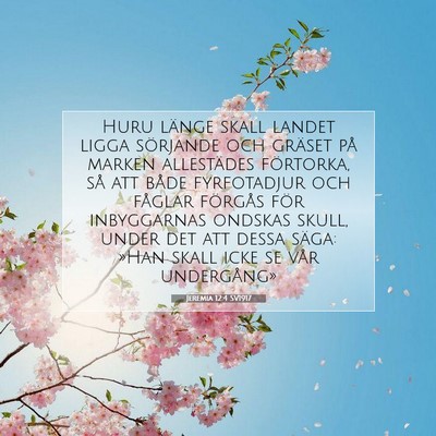 Jeremia 12:4 SV1917 Bild av bibelvers