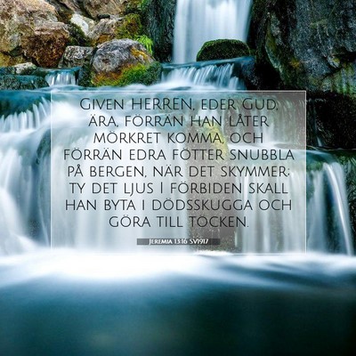 Jeremia 13:16 SV1917 Bild av bibelvers