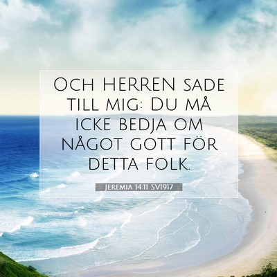 Jeremia 14:11 SV1917 Bild av bibelvers