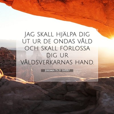 Jeremia 15:21 SV1917 Bild av bibelvers
