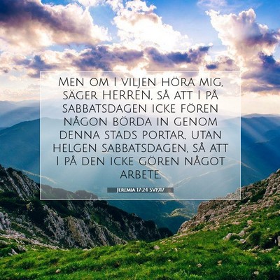 Jeremia 17:24 Bibelvers Förklarad