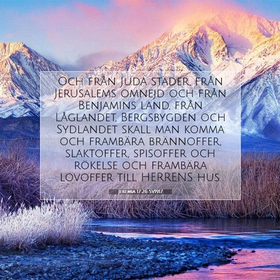Jeremia 17:26 Bibelvers Förklarad
