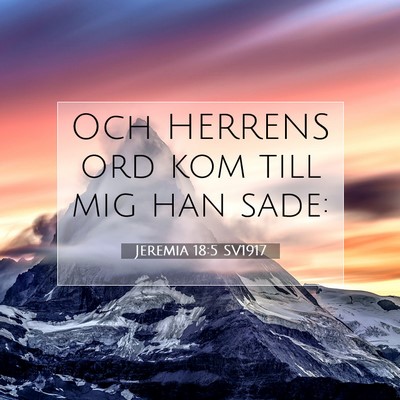 Jeremia 18:5 Bibelvers Förklarad