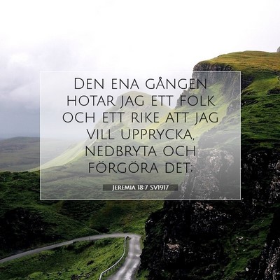Jeremia 18:7 SV1917 Bild av bibelvers