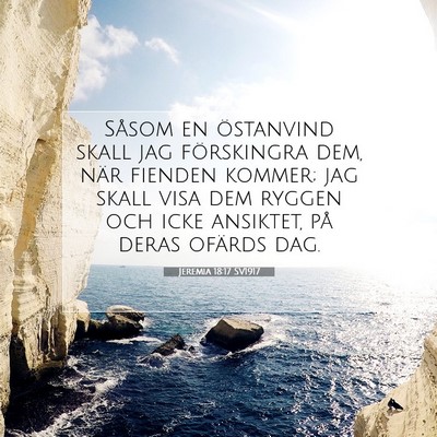 Jeremia 18:17 SV1917 Bild av bibelvers