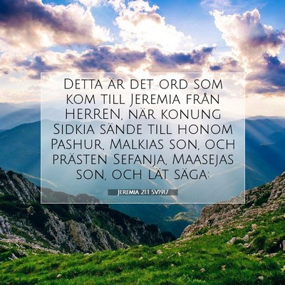 Jeremia 21:1 SV1917 Bild av bibelvers