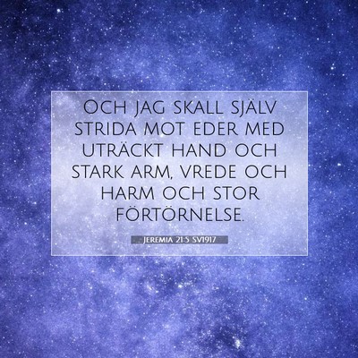 Jeremia 21:5 Bibelvers Förklarad