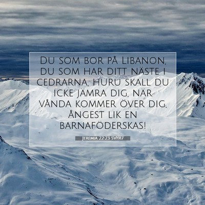 Jeremia 22:23 Bibelvers Förklarad