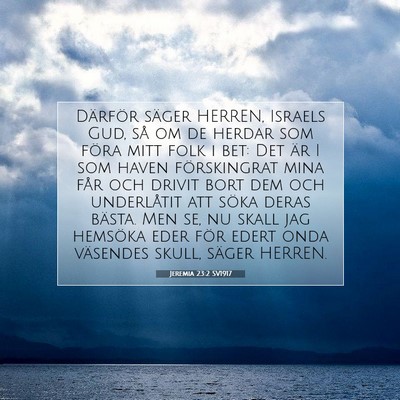 Jeremia 23:2 SV1917 Bild av bibelvers