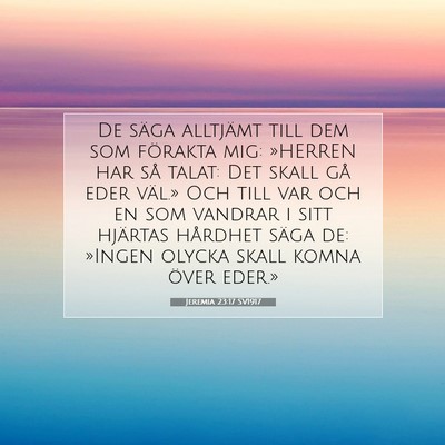Jeremia 23:17 Bibelvers Förklarad