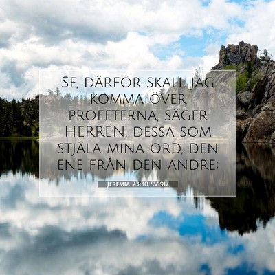 Jeremia 23:30 Bibelvers Förklarad