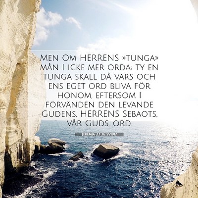 Jeremia 23:36 Bibelvers Förklarad