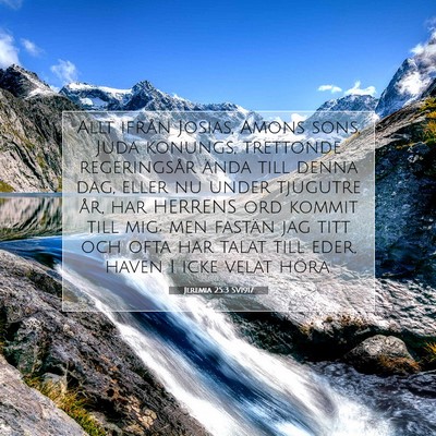 Jeremia 25:3 SV1917 Bild av bibelvers