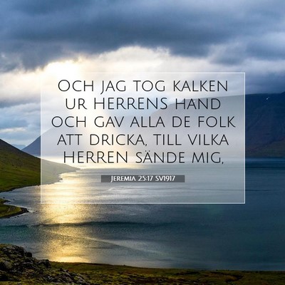 Jeremia 25:17 SV1917 Bild av bibelvers